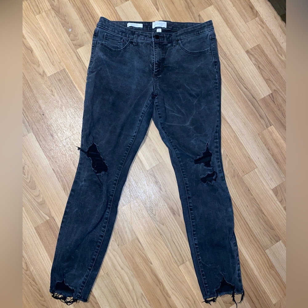 Women’s Black Charcoal Denim Jeans - Picture 2 of 8